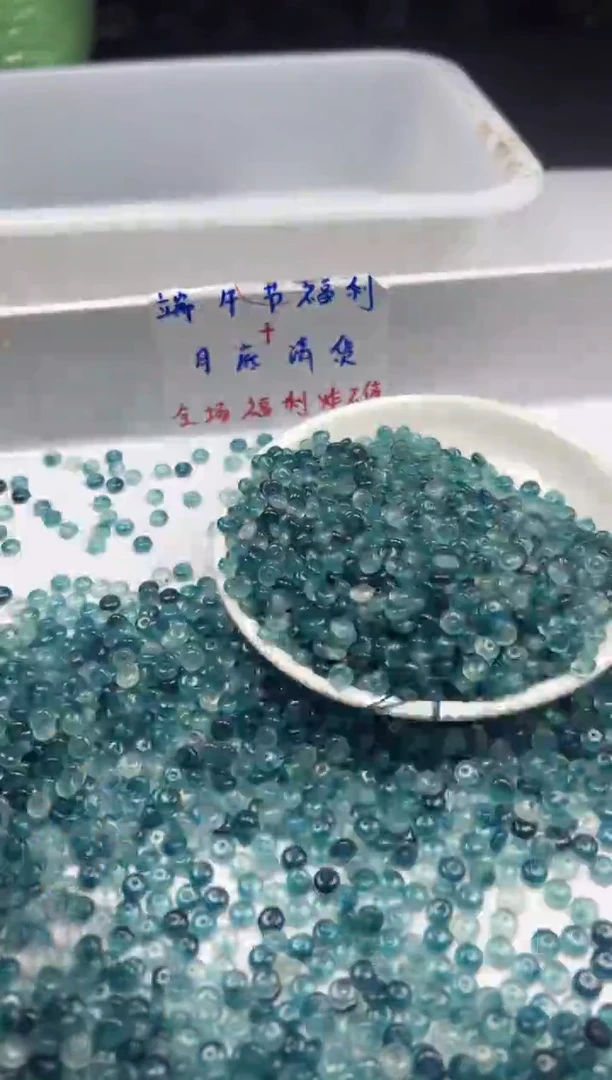 玛瑙/玉髓颈饰未镶嵌w2357老蓝水飘花算盘5*2mm*30