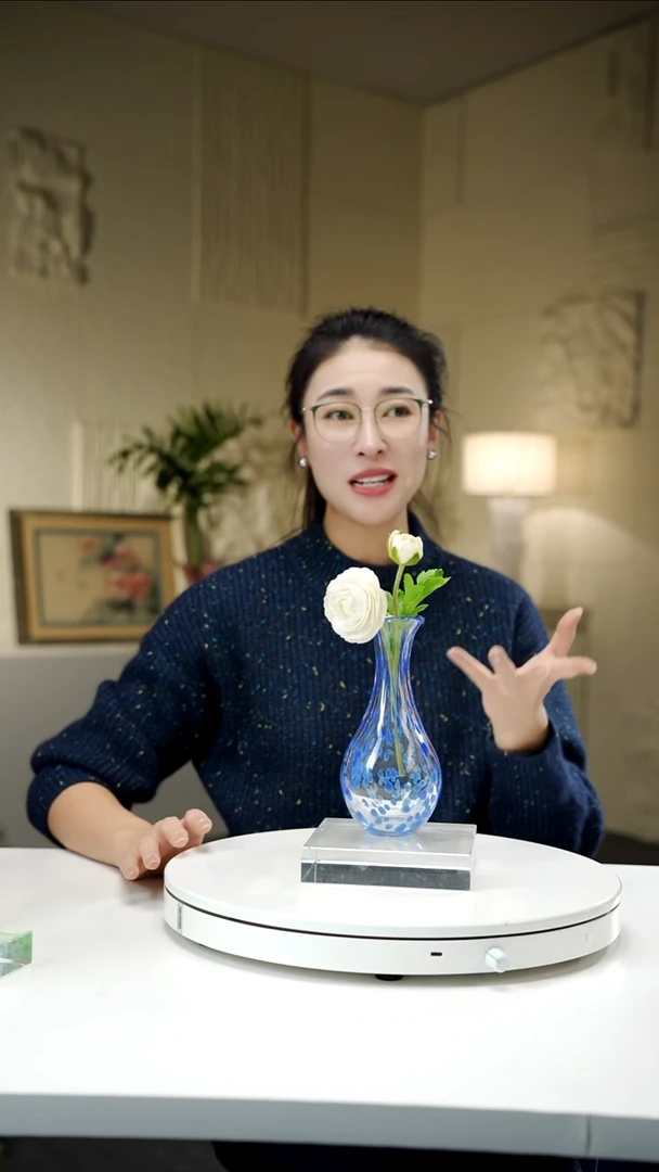 手工艺品琉璃王****✨福利蓝色花器截图