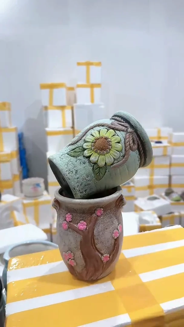 高温陶瓷花盆+E9