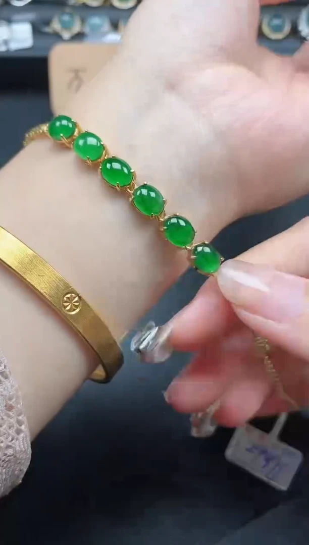 翡翠戒指银S925镶嵌51511