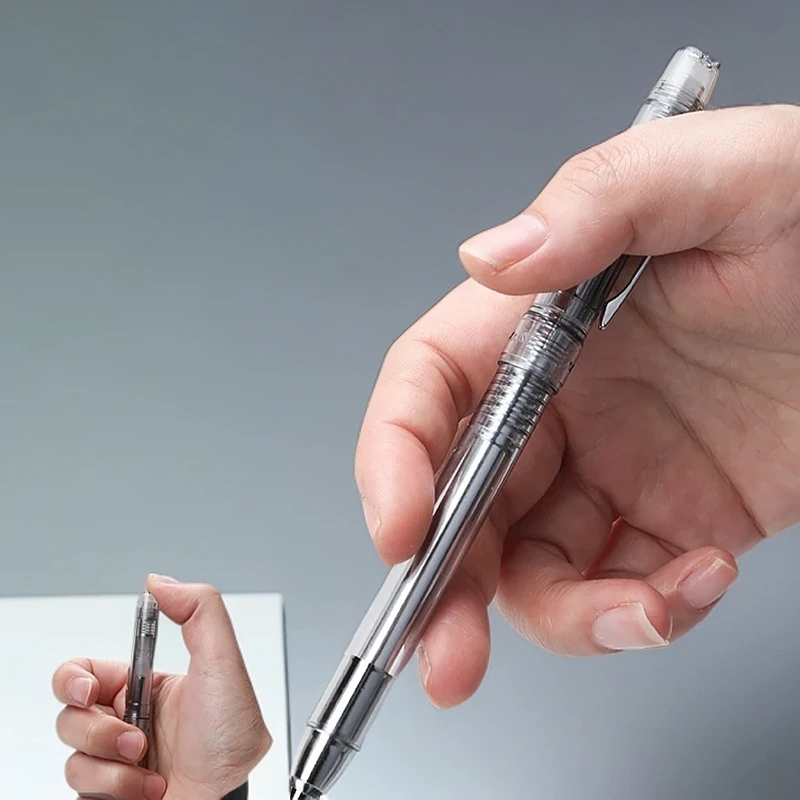 爱加新款100 提拉按动两用中性笔AS笔头0.5