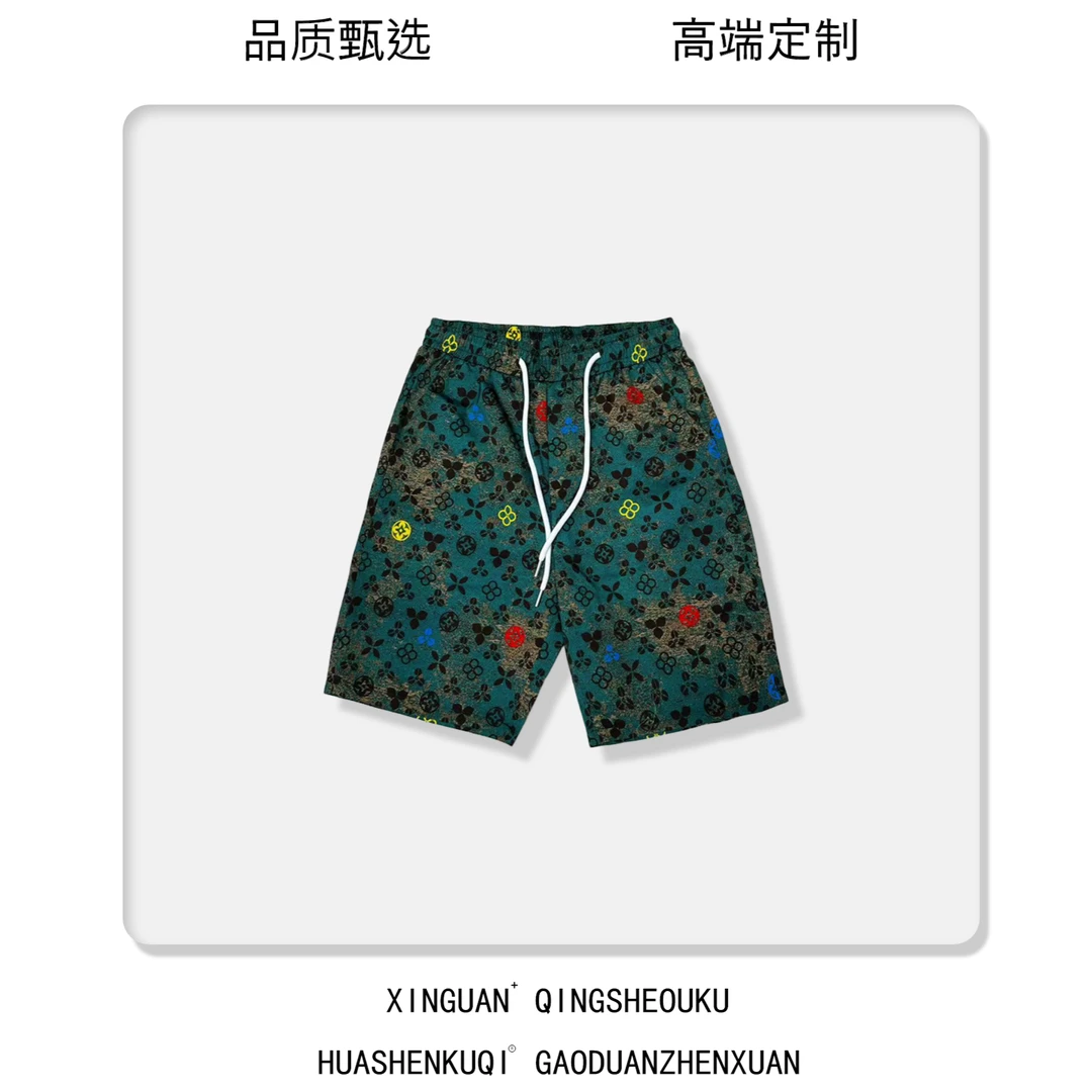 2615-梦-绿野仙踪满花短裤速干卡码拍大