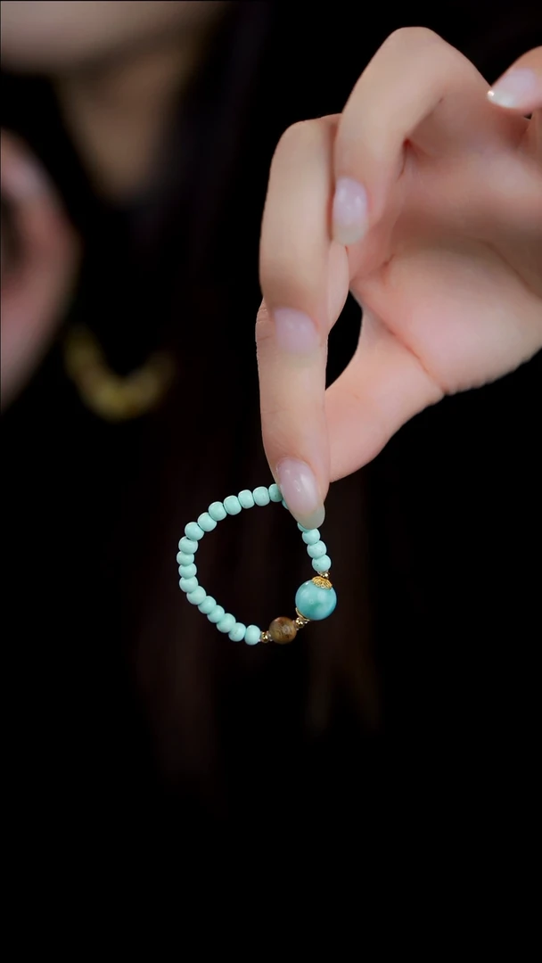 手串沉香莺歌绿奇楠绿松石手串