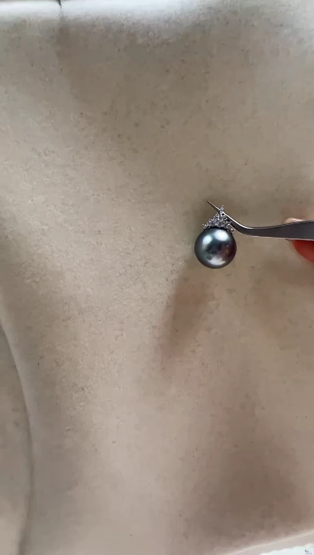 18K金镶嵌海水珍珠DA 大溪地吊坠 13-14 xh003