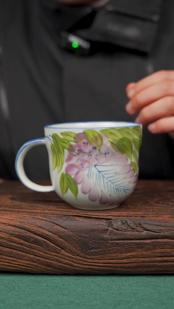 【闪购商品】瓷片71寻一缕瓷香杯釉下手工手绘瓷器