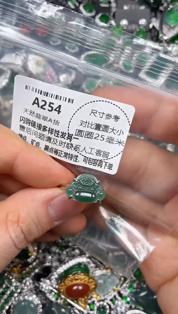 颈饰未镶嵌翡翠A254戒指
