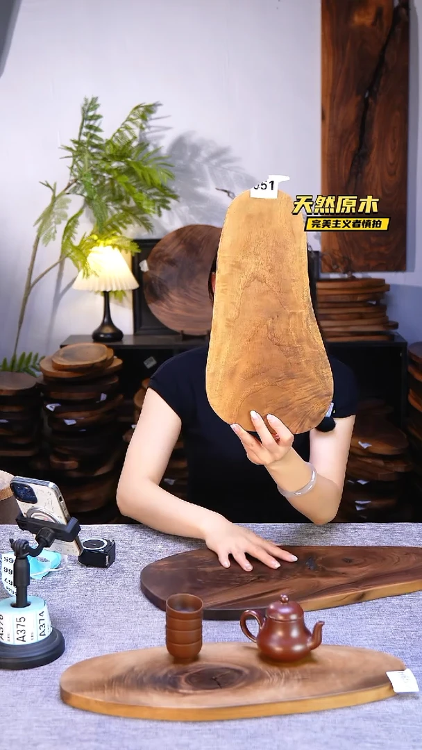 木北美黑胡桃原木.干裂疤结不属于商品质量问题完美主义者慎拍