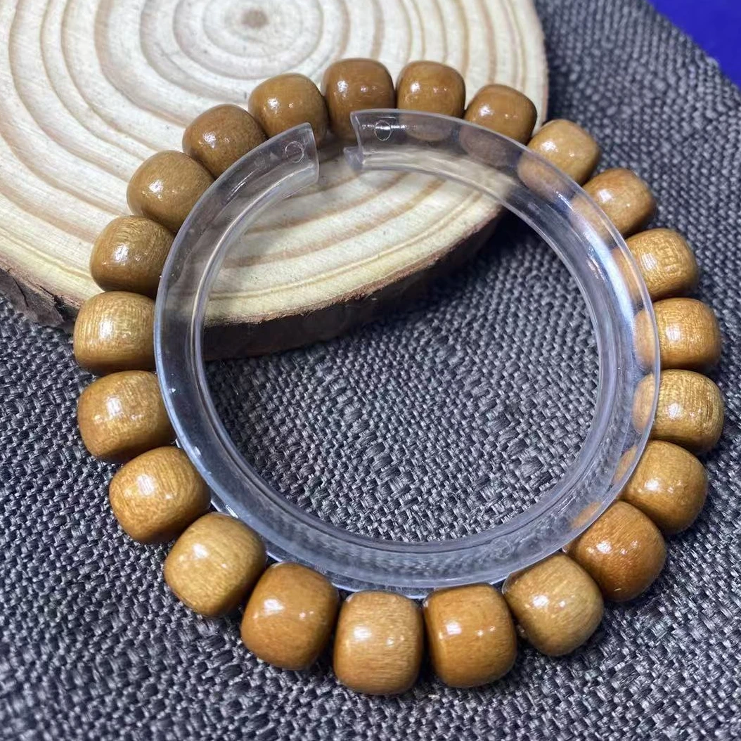 H148 金丝楠木黄 1.0cm 单圈手串