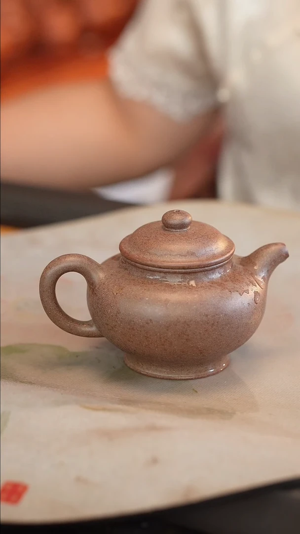 茶壶紫砂还原烧 掇只 绿泥 220cc