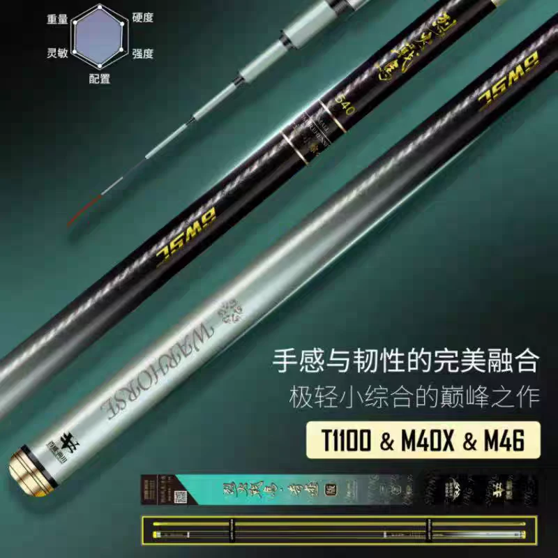 烈火战马奇迹系列—新品奇迹小综合黑坑竿台钓竿超轻超硬