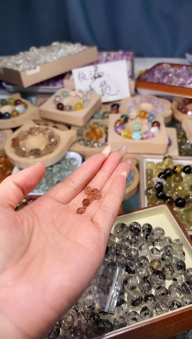 未镶嵌手串水晶小****烤K34黑金超隔珠发6