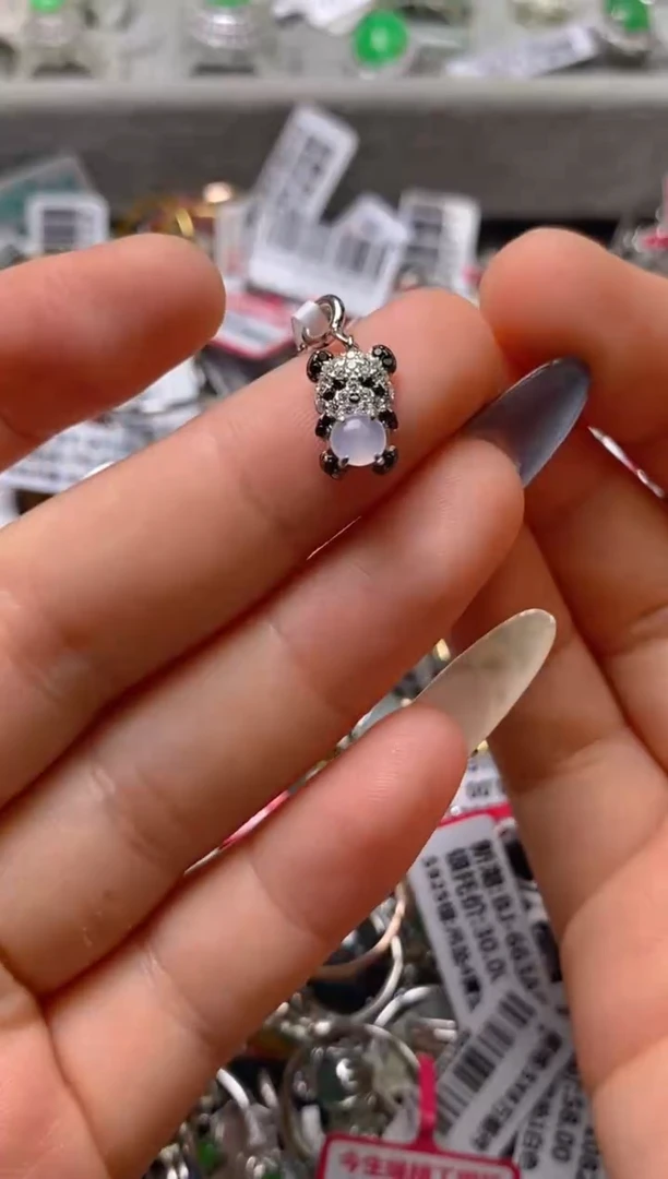 银S925镶嵌戒指翡翠百内无证书