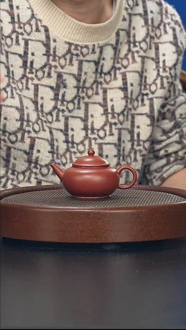 茶壶紫砂水平-朱泥-全手工无添加-130cc（完美品）