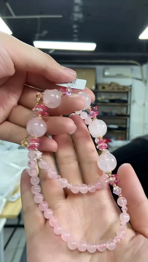 【闪购商品】水晶项链未镶嵌多样性发其一颜色微差