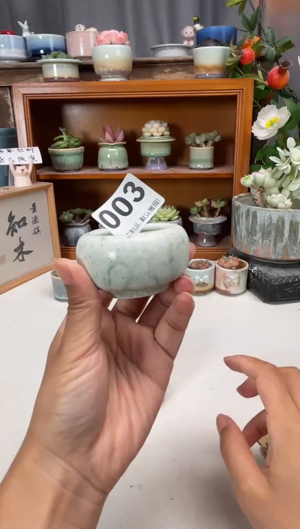 瓷片003知木小芳花盆