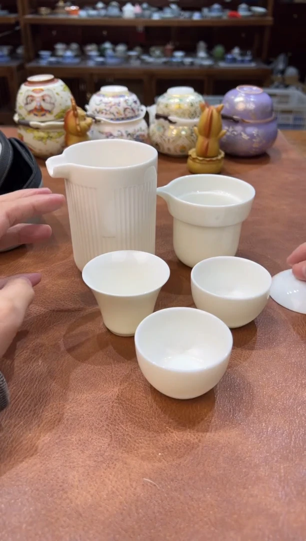 真的很便宜会开片的旅行茶具
