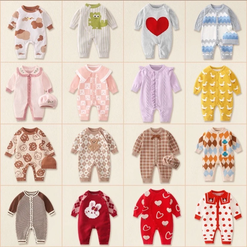 「55-69」(直播过款叫名字备注编码）孤品版衣默认微瑕针织连体衣