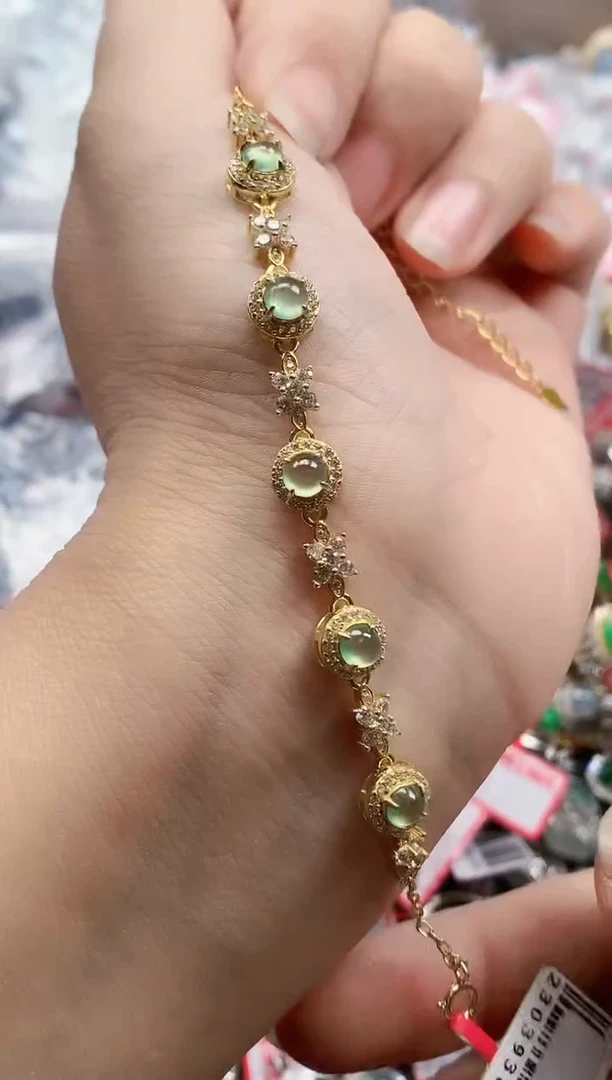 银S925镶嵌戒指翡翠天然A货缅甸翡翠