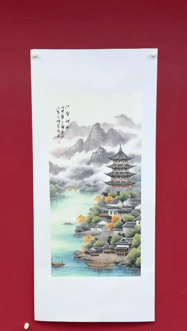 国画国画绘画山水花鸟