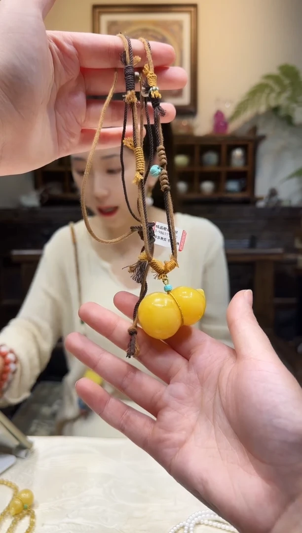 蜜蜡颈饰未镶嵌项链