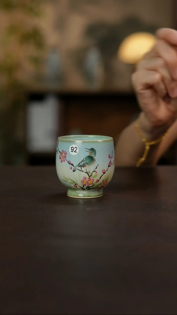 景德镇陶瓷杯碗柴烧多人