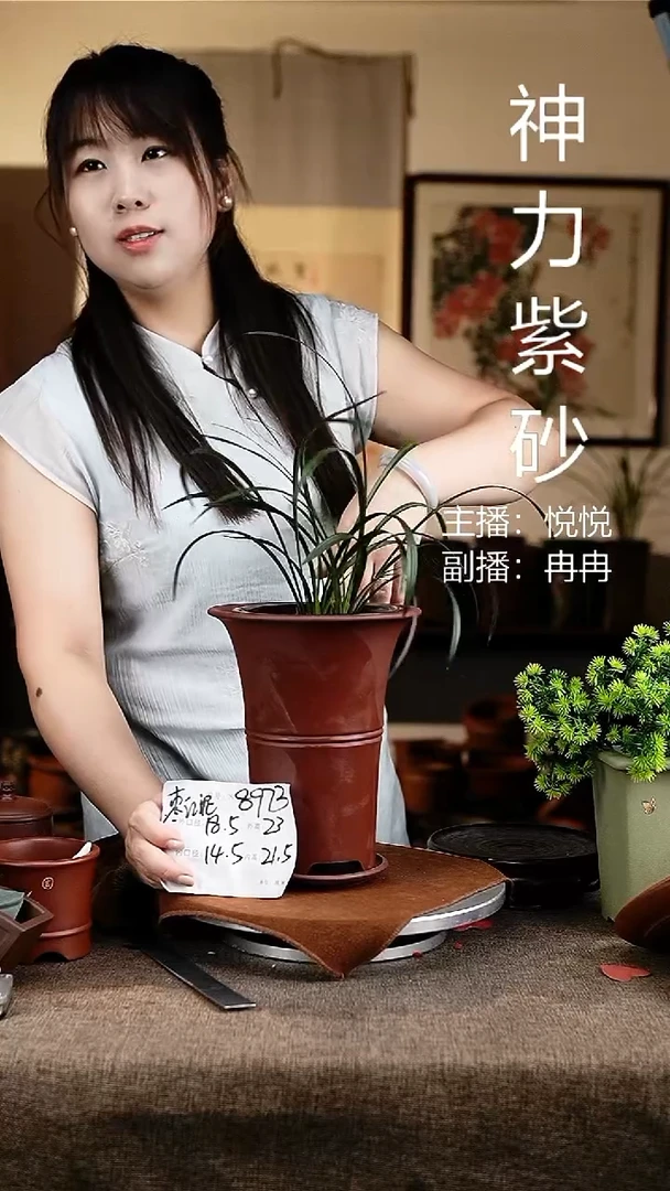 紫砂花盆花卉工艺8973+z