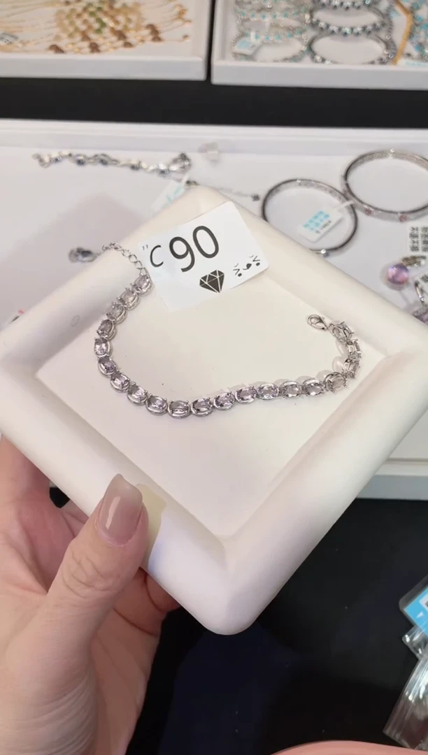 银S925镶嵌手链水晶爱**.多样性发一C90