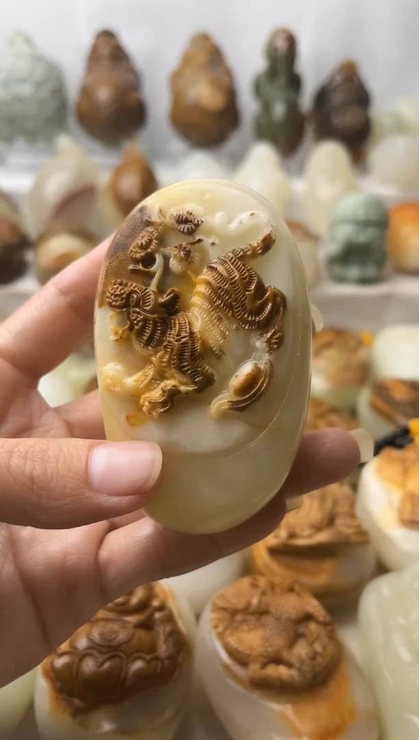 石材古青石棉纹正常不退换虎微瑕