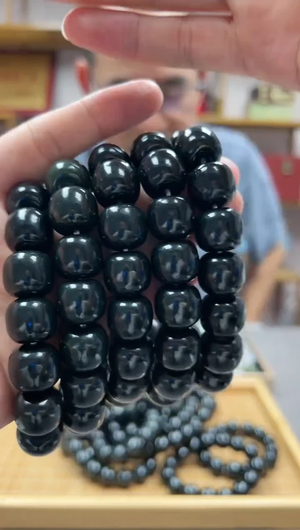 手链未镶嵌和田玉16黑油青多样性发货·拍一发一