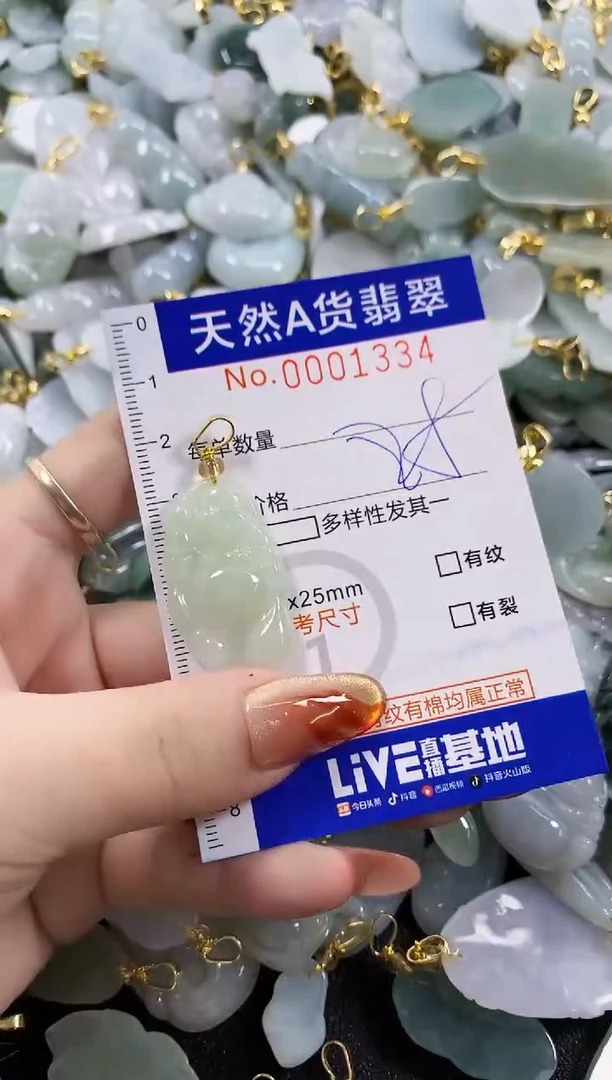 颈饰未镶嵌翡翠天然A货翡翠