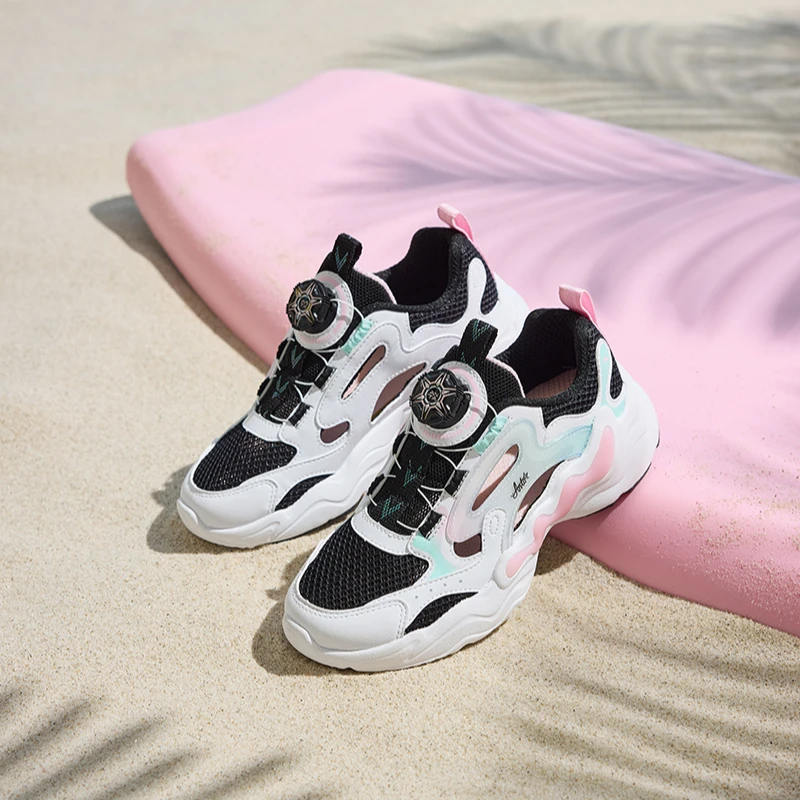 安踏儿童女大童框子鞋夏新款舒适防滑耐磨包头凉鞋