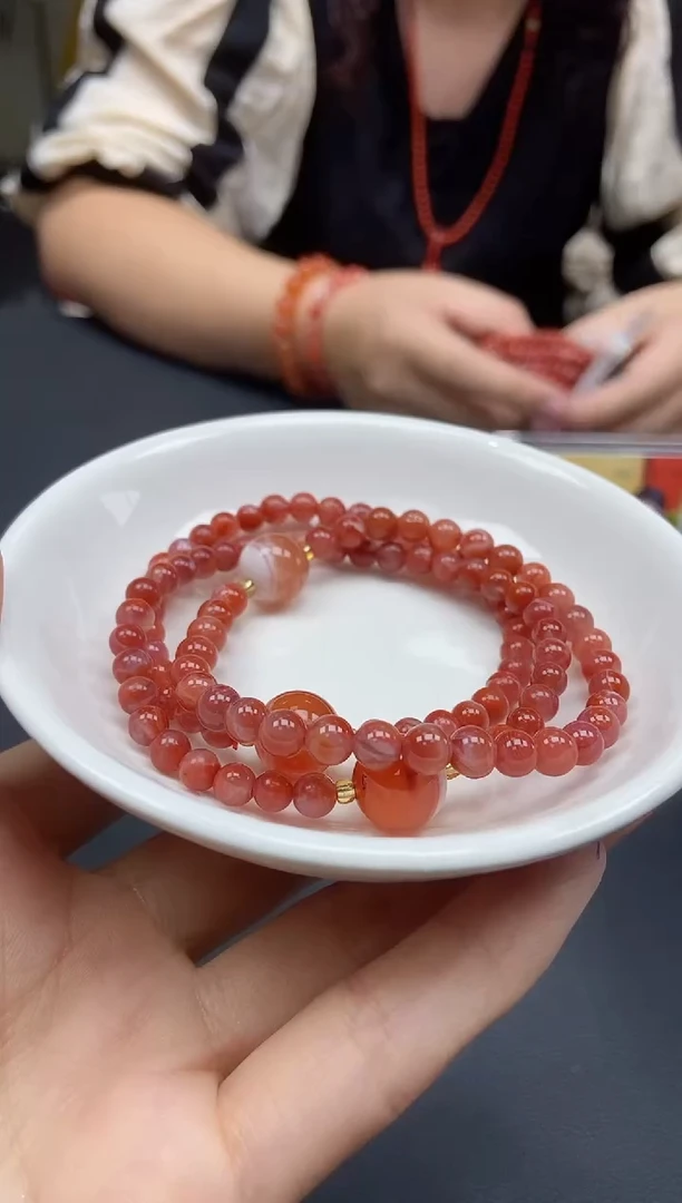 【闪购商品】南红玛瑙手串未镶嵌天然南红193多样性发一