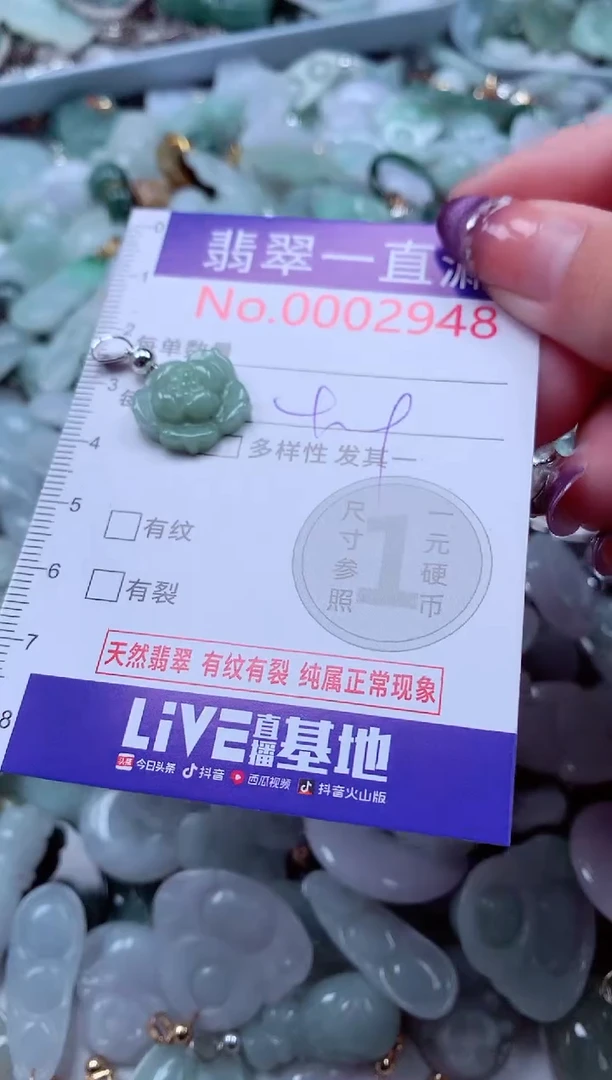 翡翠未镶嵌吊坠(不含链)2948