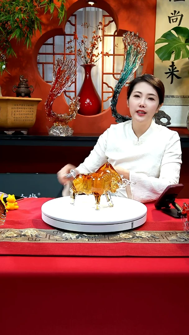 手工艺品琉璃小金牛