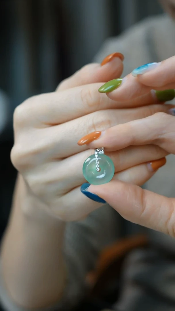 18K金镶嵌挂件翡翠33-吊坠/姿/3