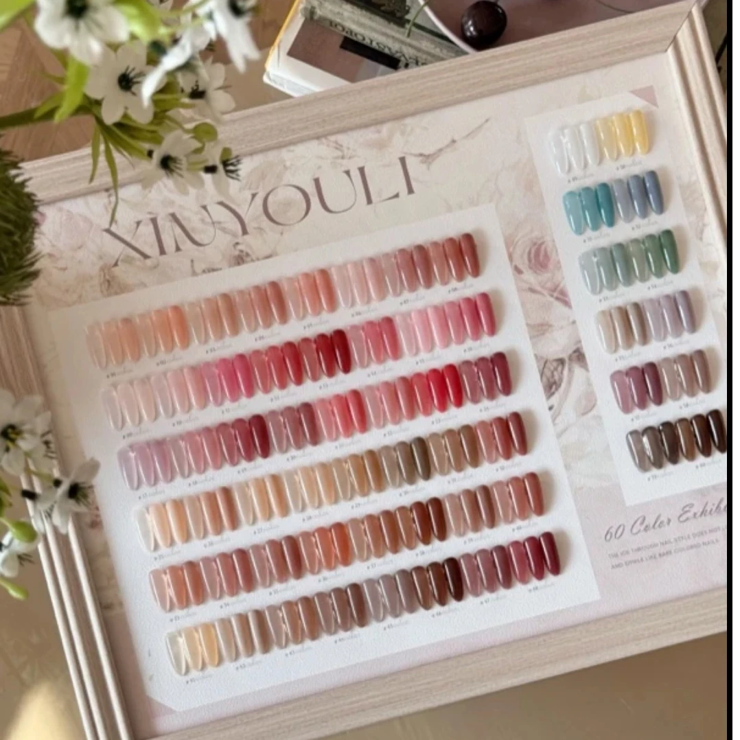 3月美博会新品-恬悸60色奶昔半透美甲店必备甲油胶