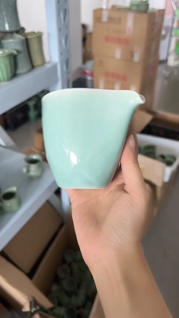 龙泉云间青瓷小米茶器