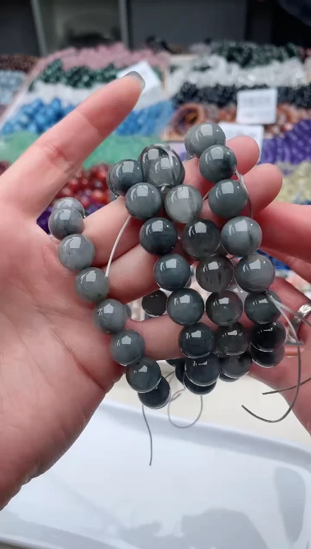 【闪购商品】水晶手链银S925镶嵌灰兔毛614