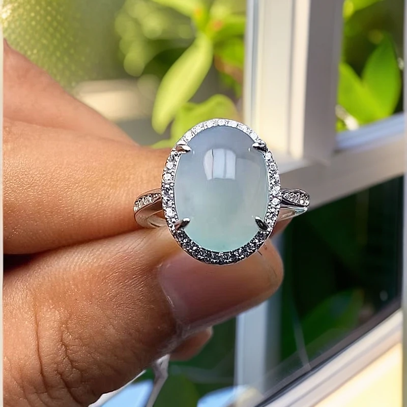 缅甸天然A货翡翠戒指