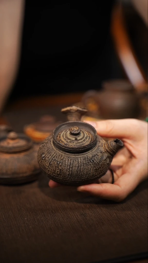 全手工制作  南蛮侧把壶