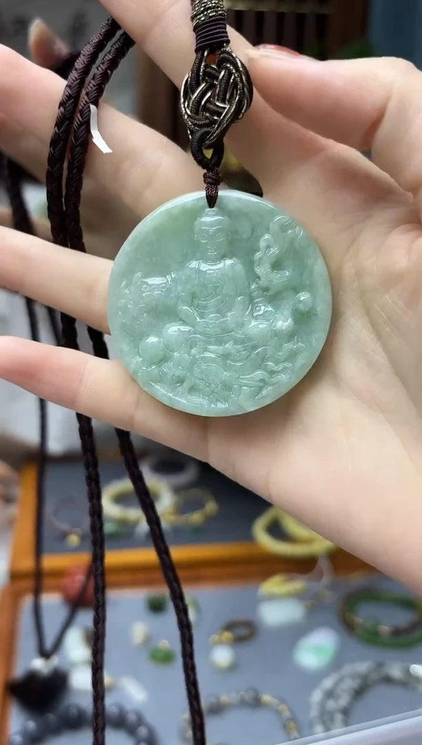 颈饰未镶嵌翡翠翡翠如来吊坠TF