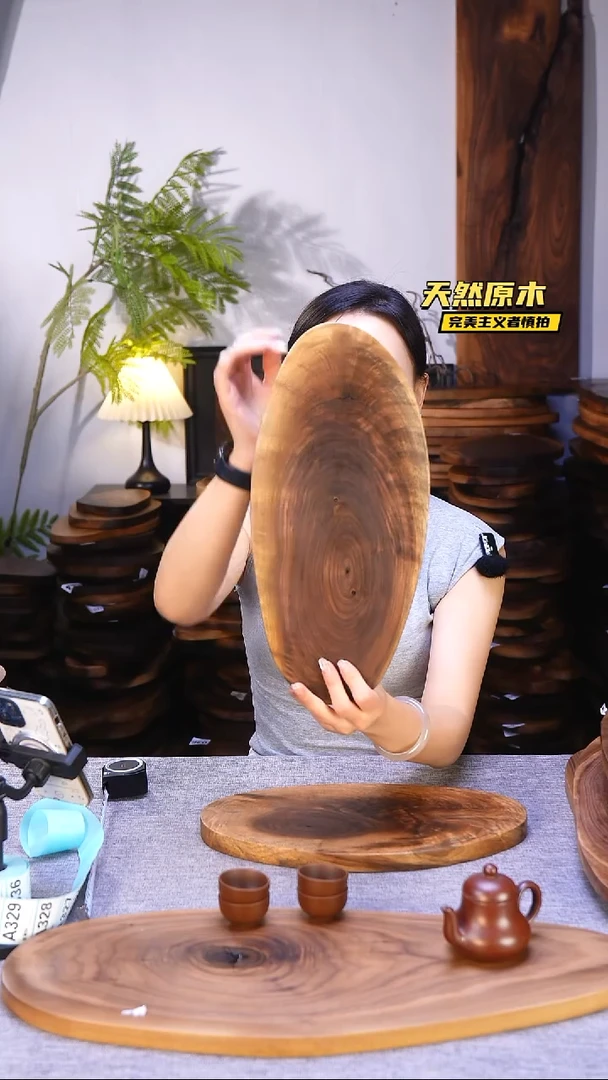 木北美黑胡桃原木.干裂疤结不属于商品质量问题完美主义者慎拍