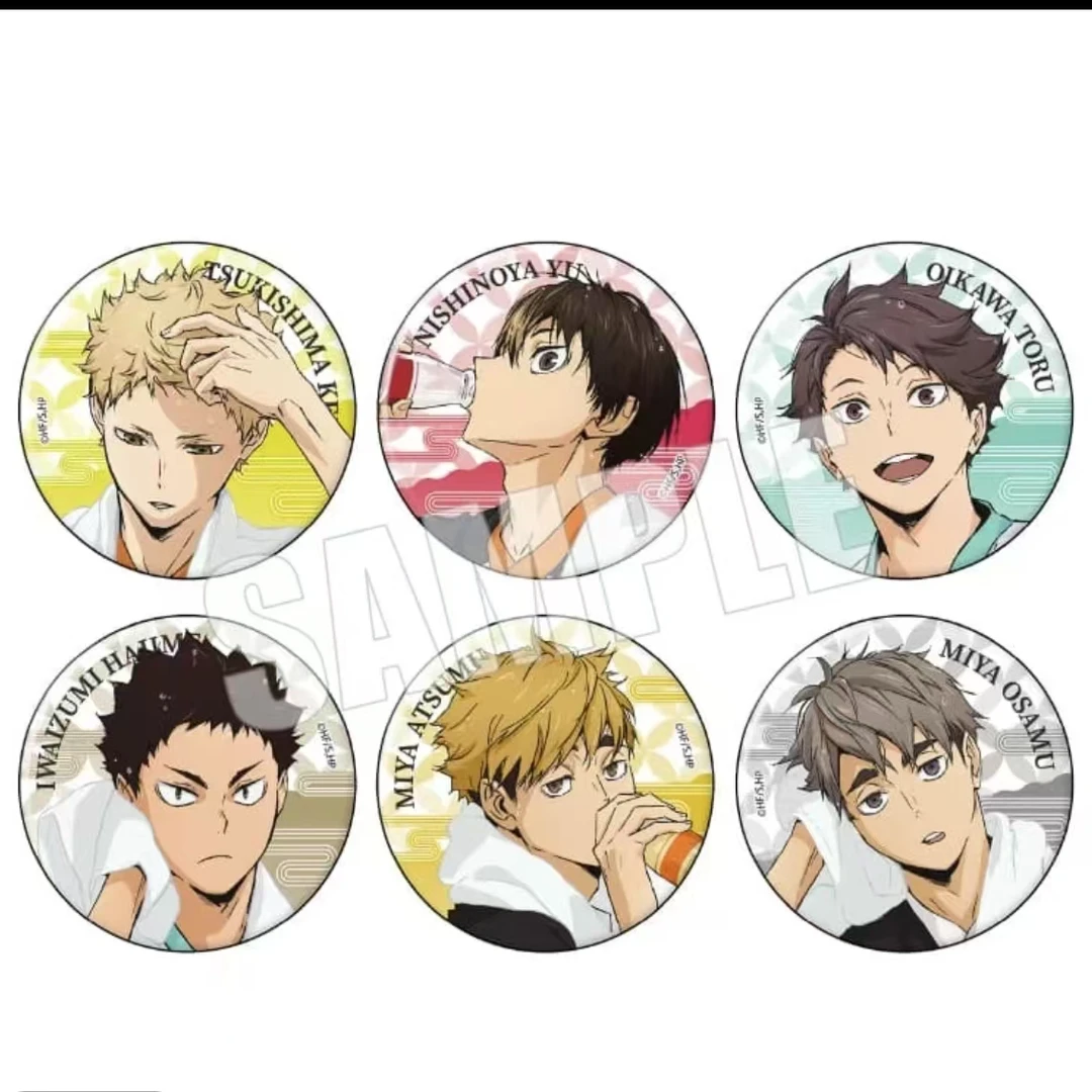 【排球少年】极乐汤二弹吧唧 正版日谷