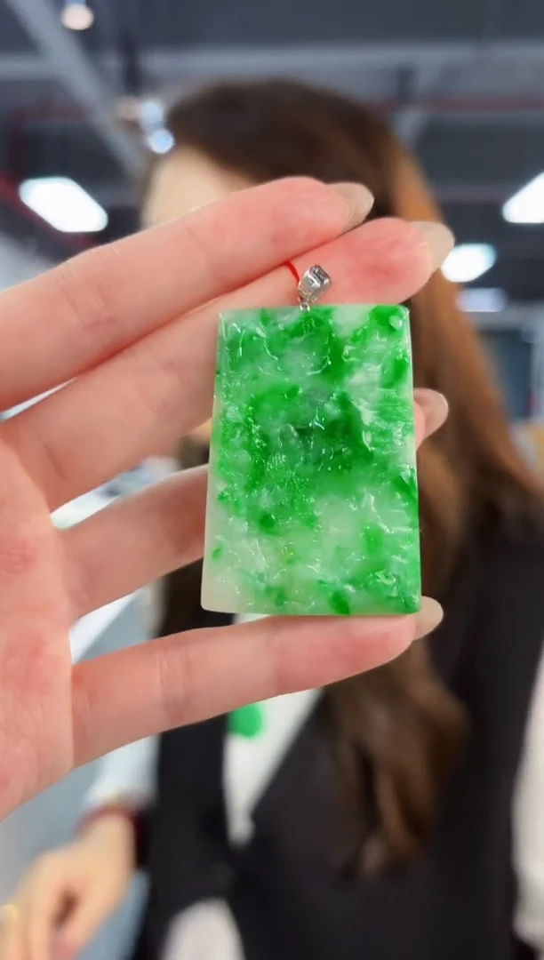 【闪购商品】翡翠颈饰18K金镶嵌缅料A货/支持复检/一件