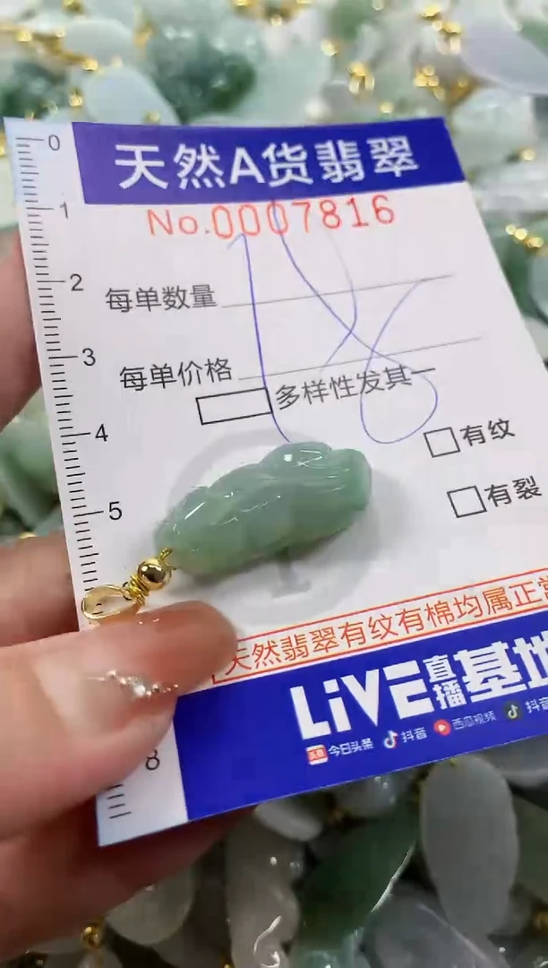 颈饰未镶嵌翡翠天然A货翡翠