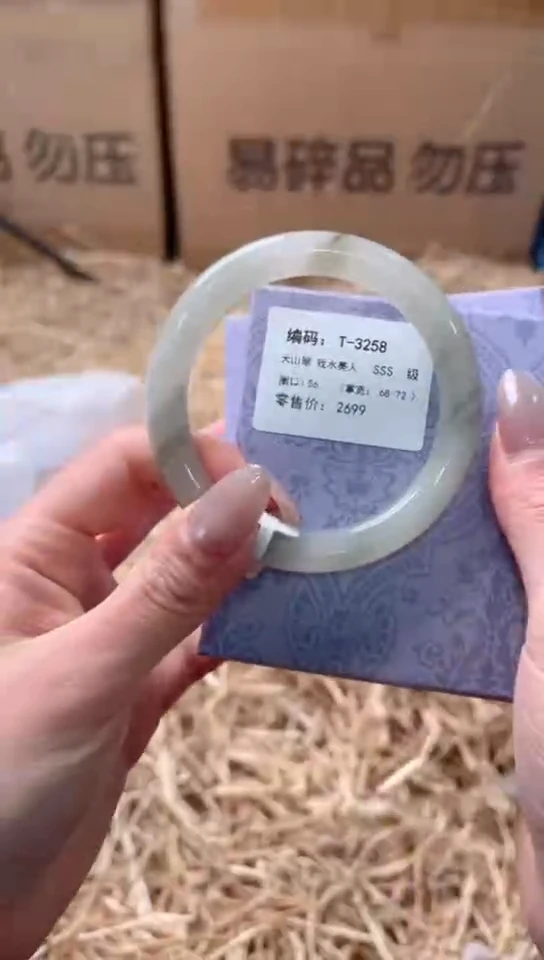 未镶嵌手镯石英质玉T-3258