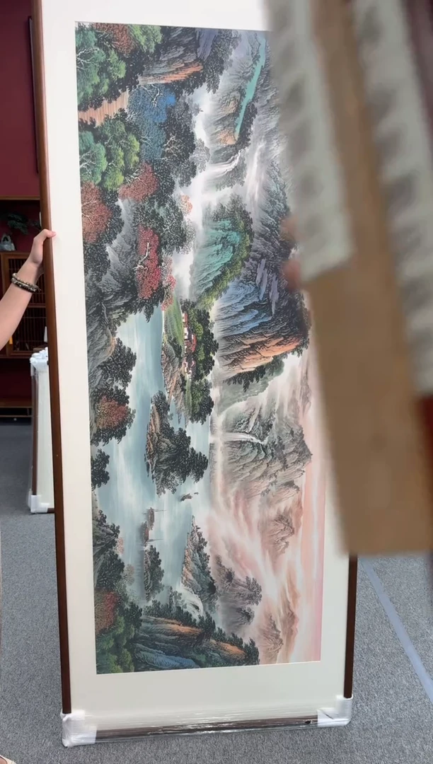 国画手绘 源远流长 219*88