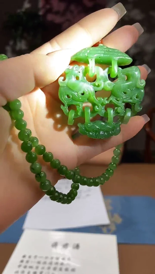 和田玉未镶嵌颈饰D464