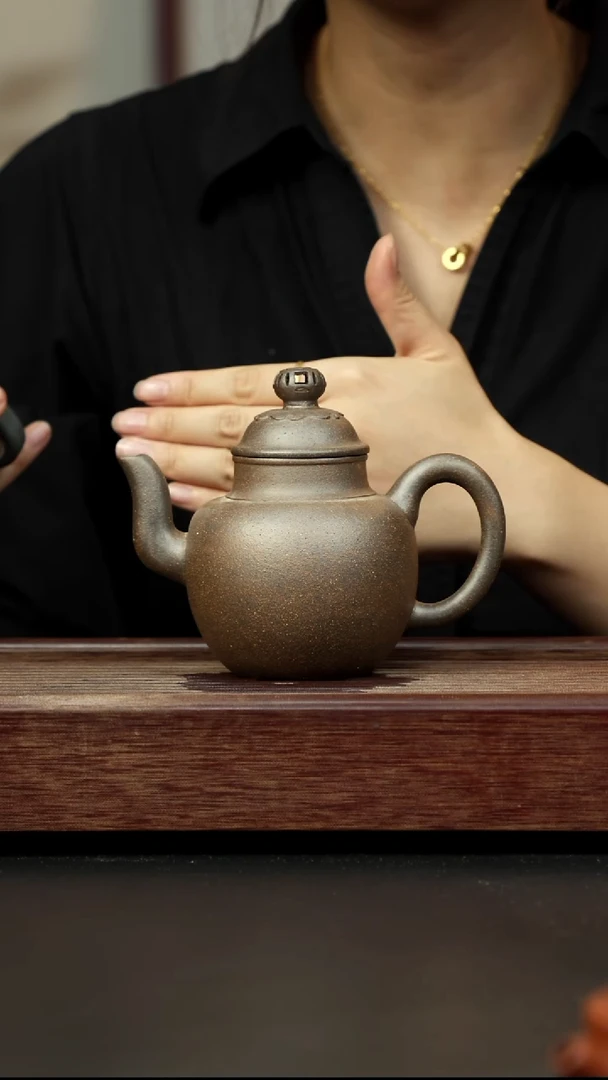 紫砂茶壶百年岩中泥大彬大执壶