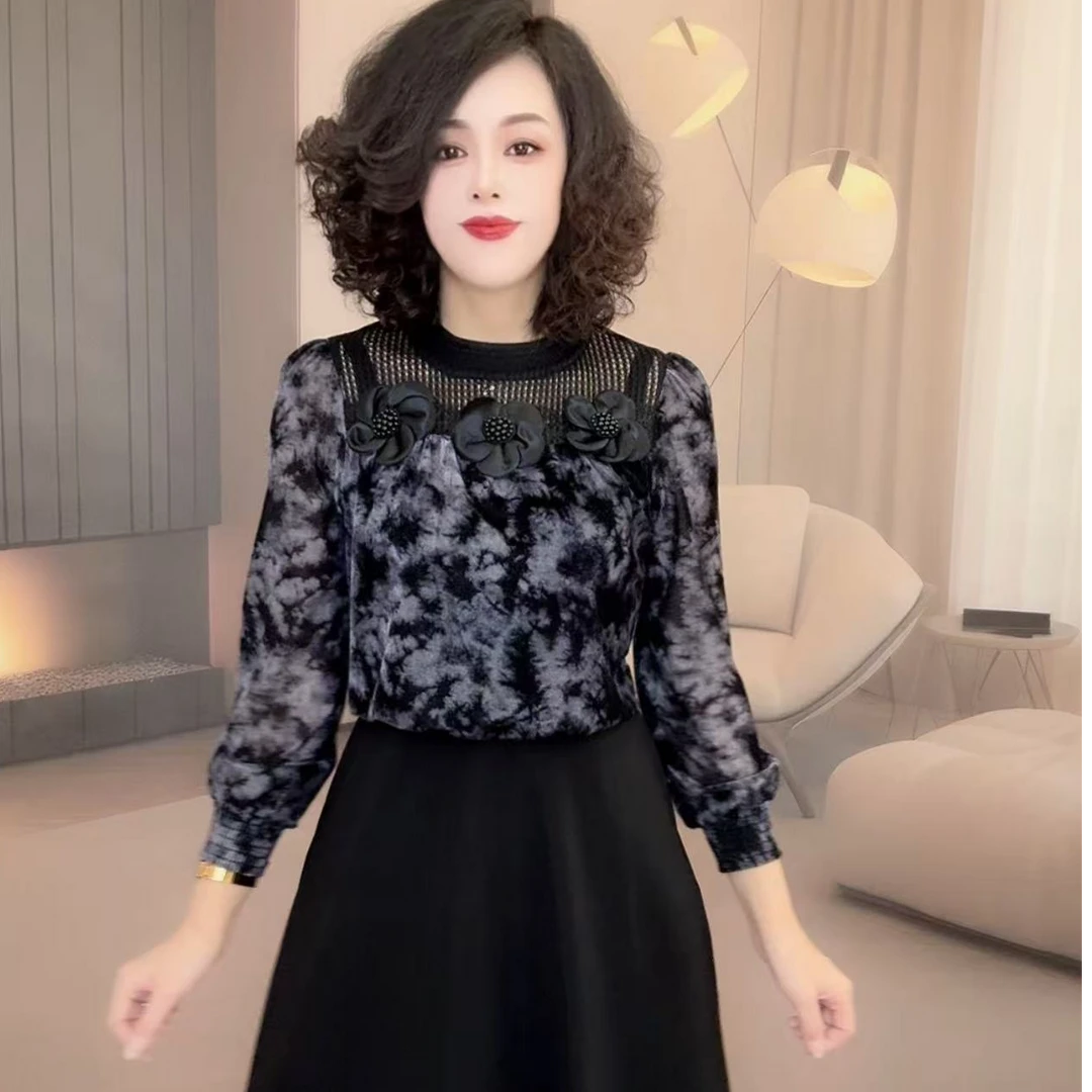 时尚减龄连衣裙【A08】显瘦气质长袖洋气百搭